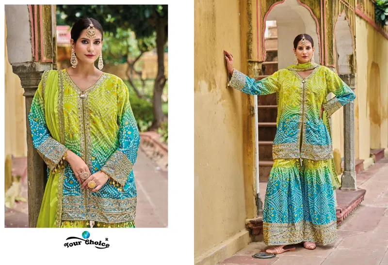 Molly By Your Choice Designer Chinon Salwar Kameez Wholesale Price In Surat
